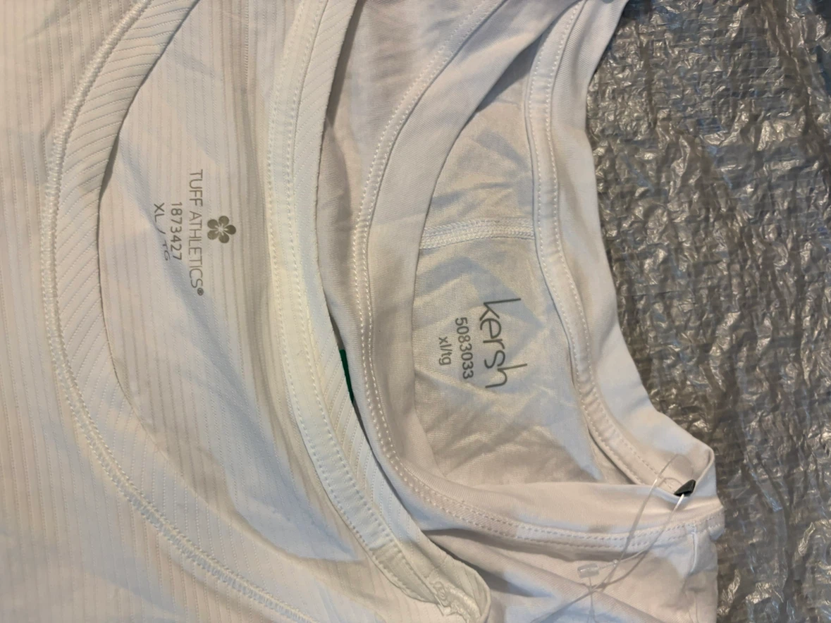 Kersh & Tuff Athletics XL/TG White Tank Tops (2-Pack) - photo 2