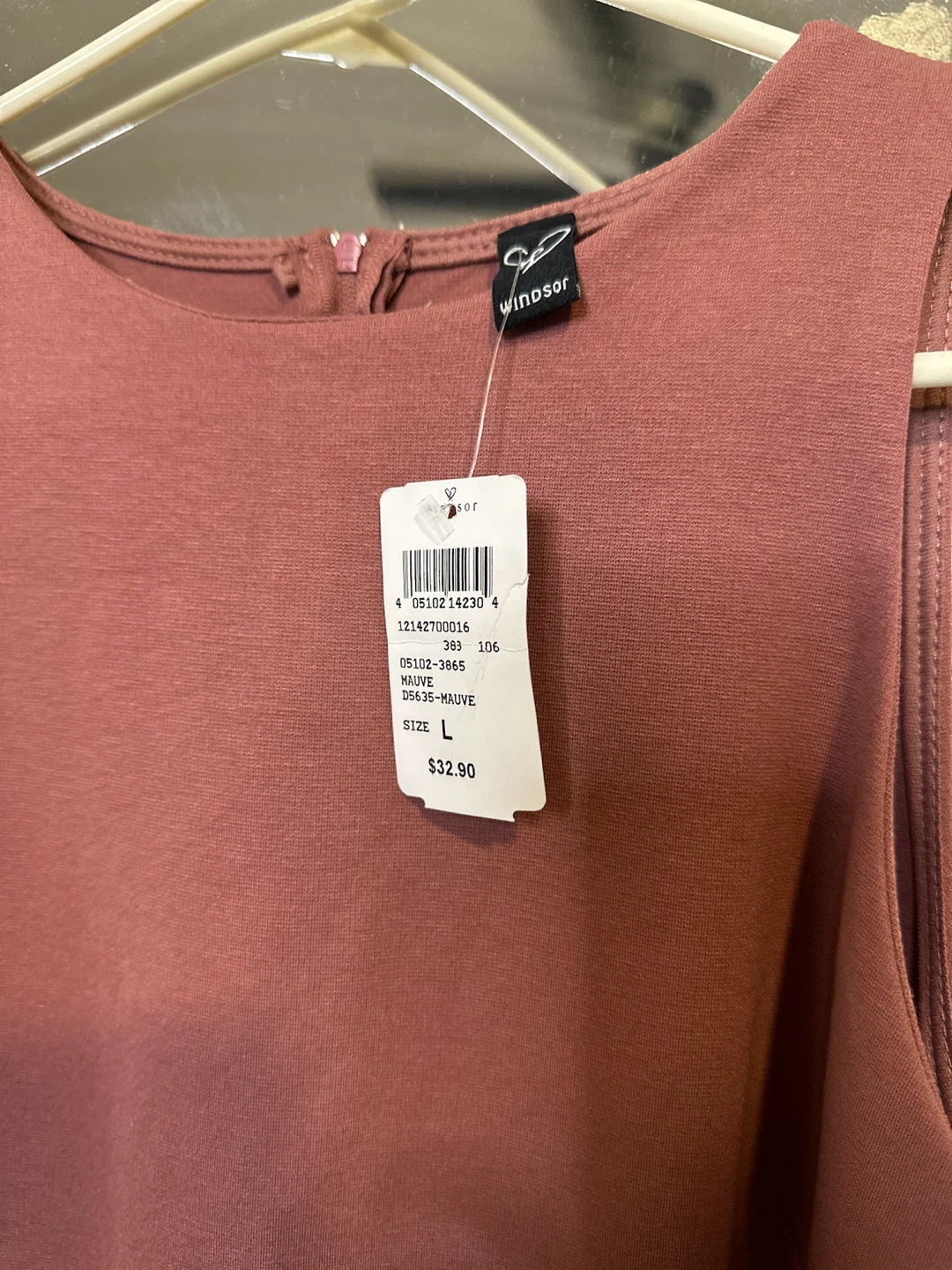 Windsor Mauve Sleeveless Dress - Size L - photo 3