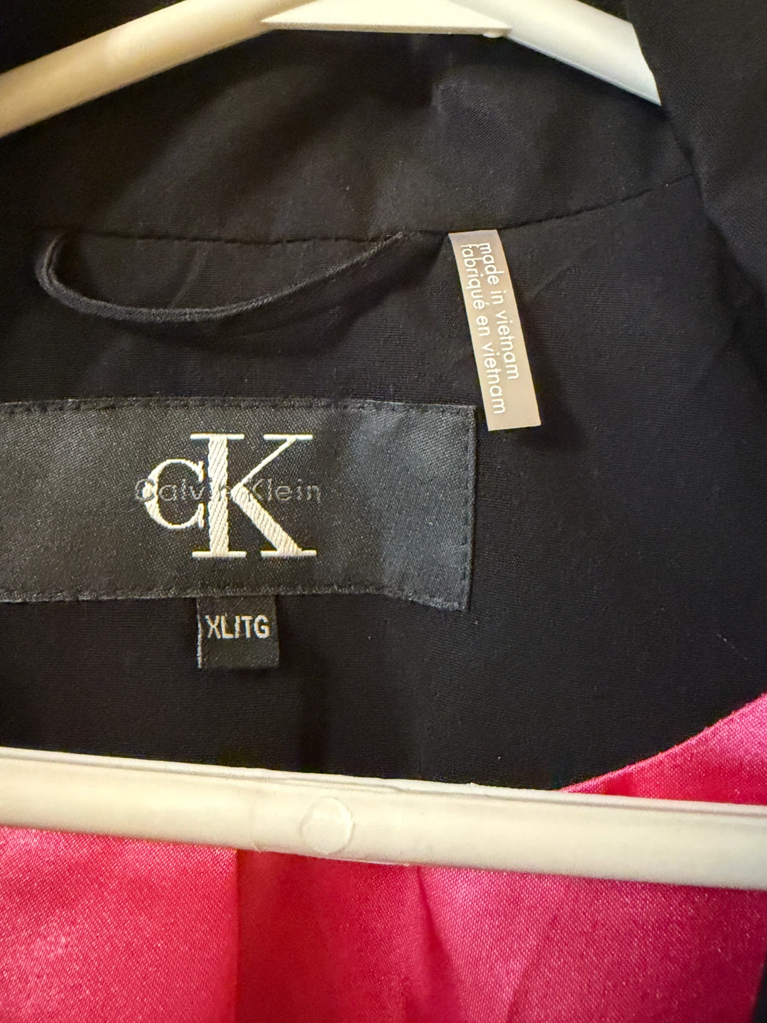 Calvin Klein Black Trench Coat XL - photo 2