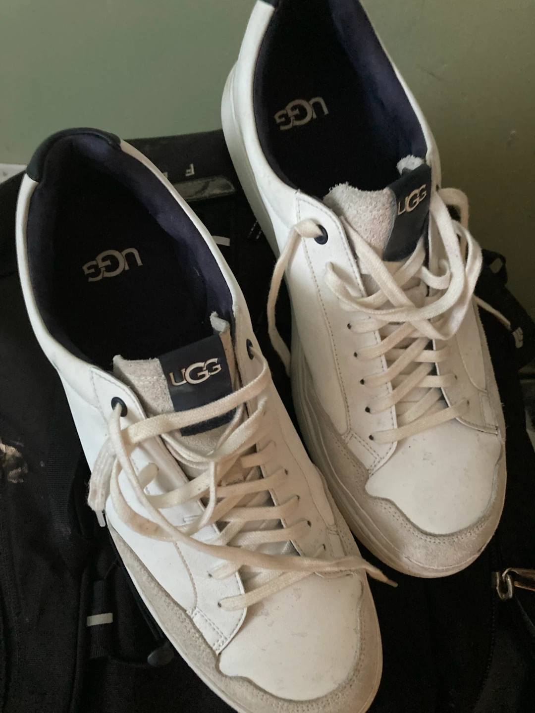 UGG White Leather Sneakers - photo 2