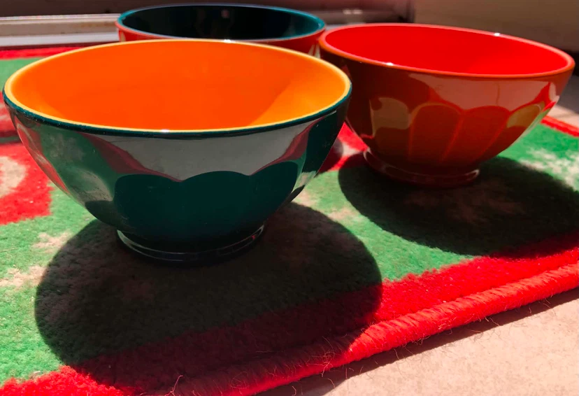 Set of 3 colourful serving bowls - photo 3