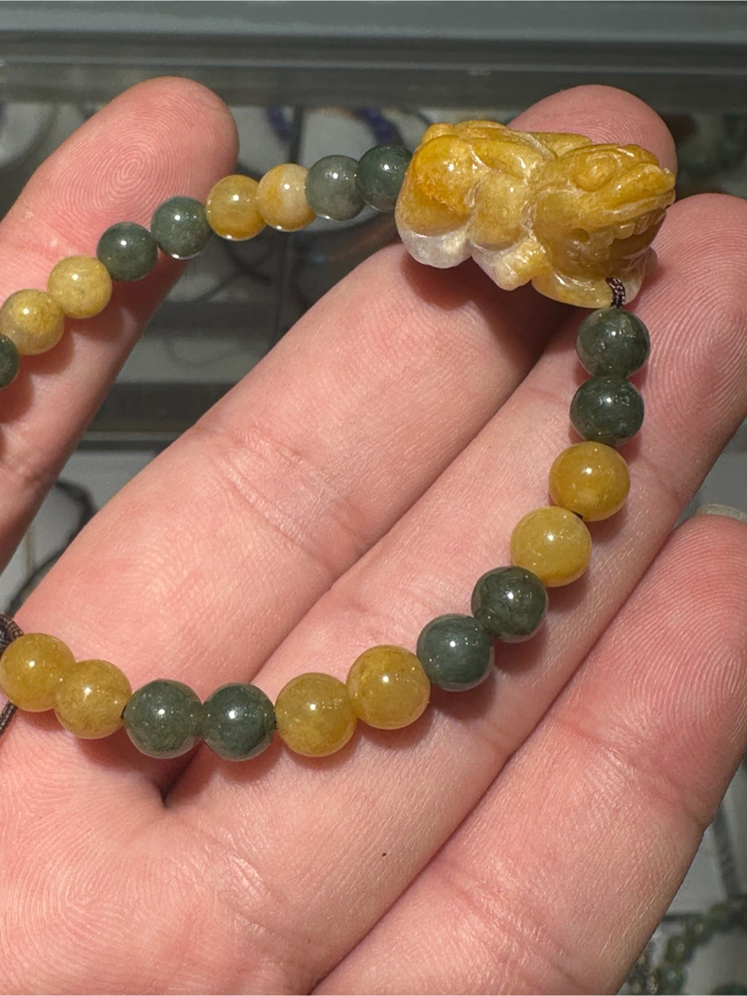 Jade Pixiu Beaded Bracelet