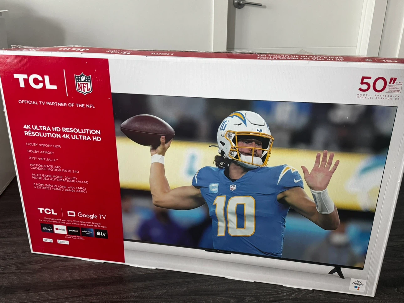 TCL 50" 4K Smart TV (Google TV) - Like New with Box! - photo 3