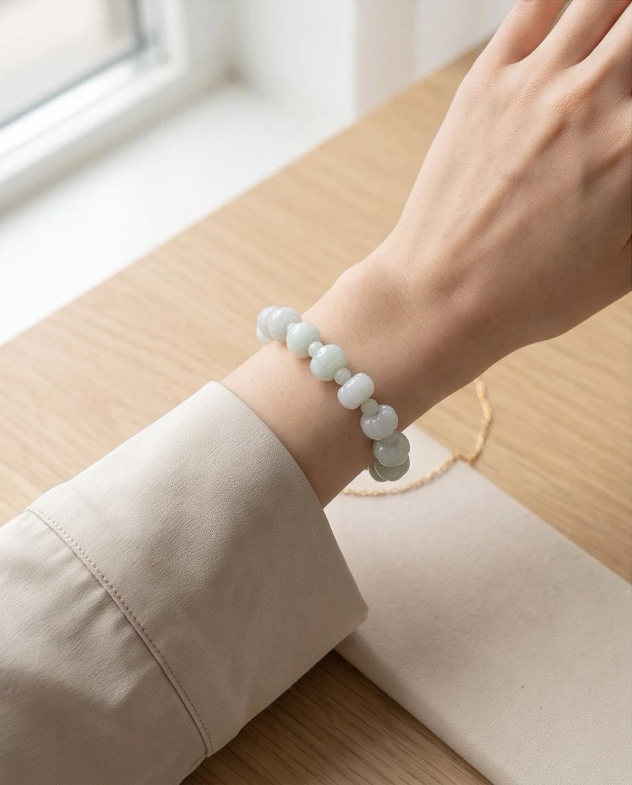Jade Beaded Bracelet - photo 2
