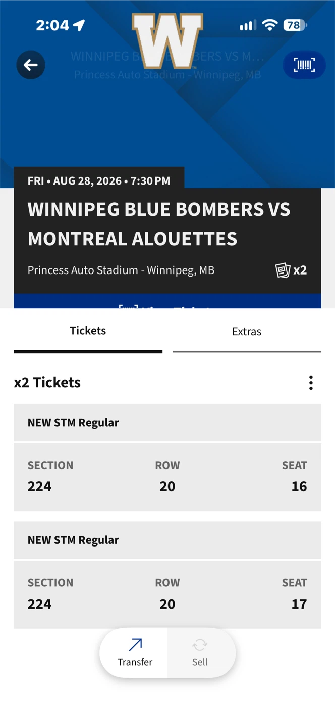 Winnipeg Blue Bombers vs Montreal Alouettes Tickets - photo 2