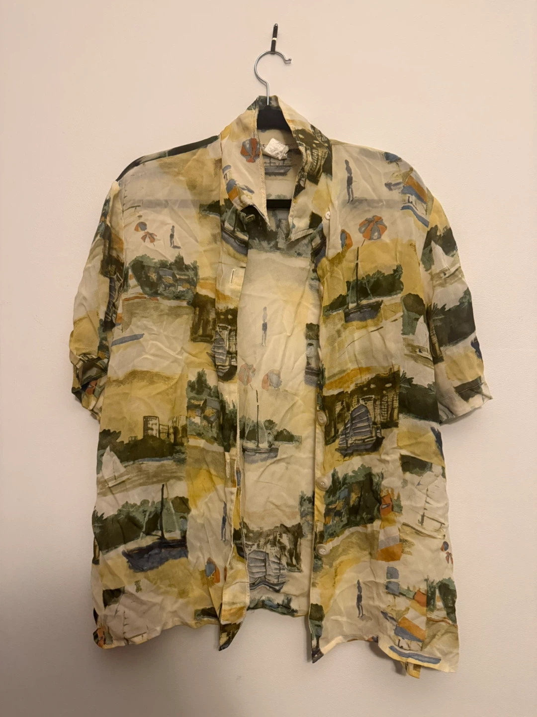 Vintage Short Sleeve Button-Up Shirt