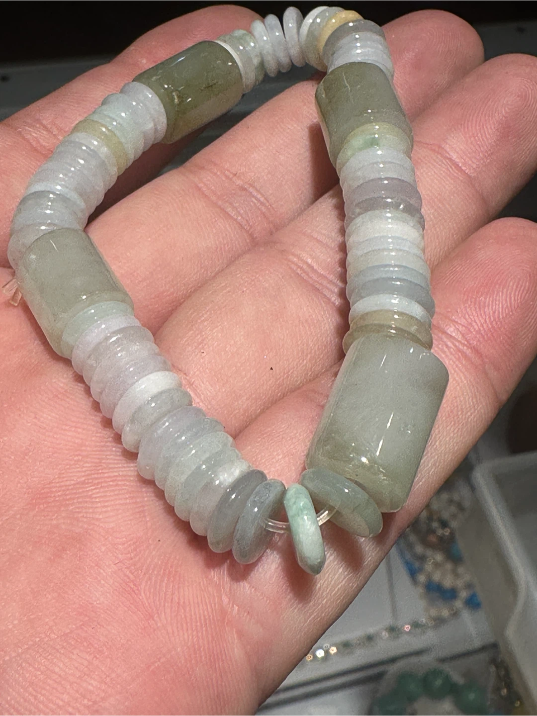 Jade Beaded Stretch Bracelet - photo 3