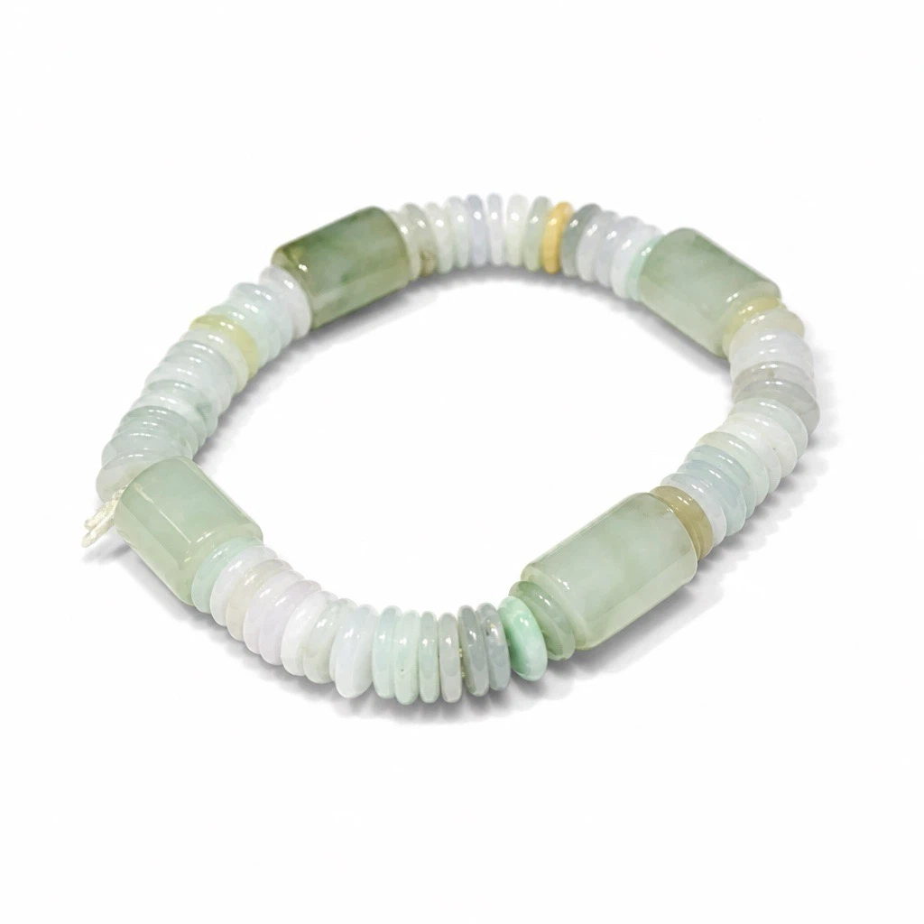 Jade Beaded Stretch Bracelet