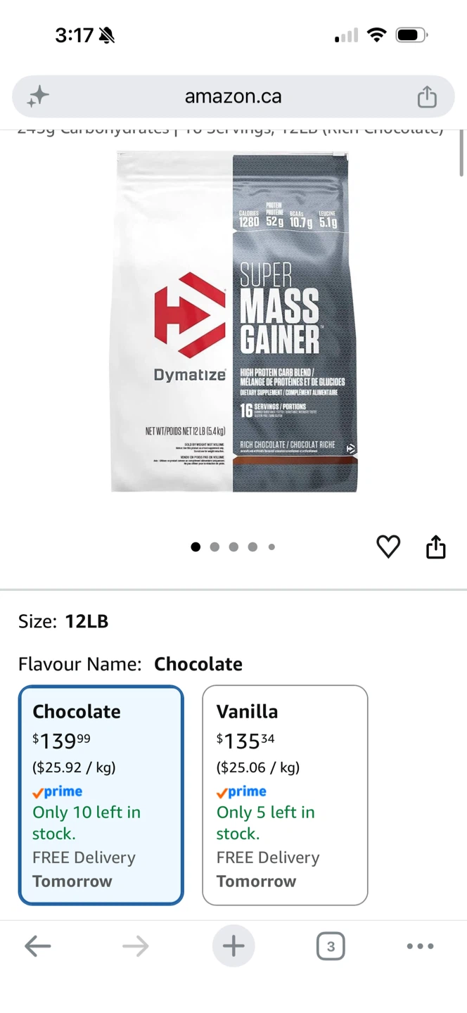 Dymatize Super Mass Gainer - Chocolate - 12LB
