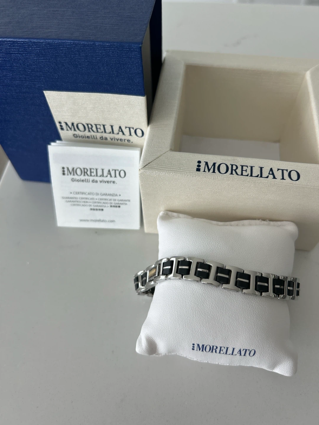 Morellato Stainless Steel and Black Bracelet - photo 3