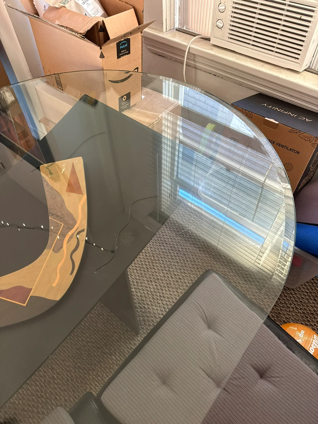 Glass top dining table - photo 4