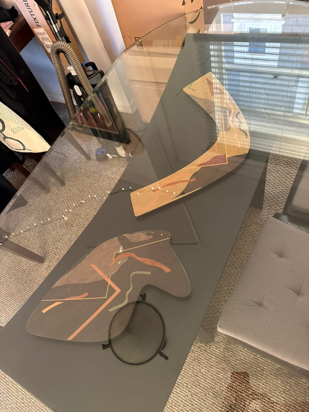 Glass top dining table - photo 5