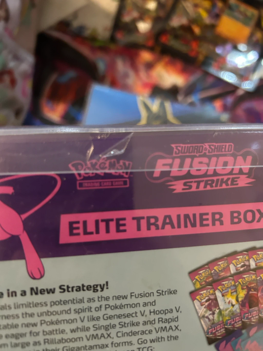 Pokemon Fusion Strike ETB with case. Has tear - photo 2