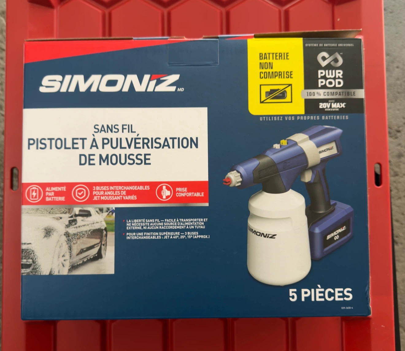 SIMONIZ Cordless Foam Sprayer - 5 Piece Set