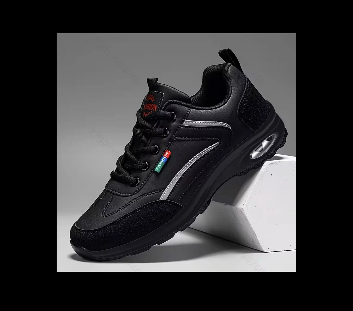 Men's Black Fashion Sneakers