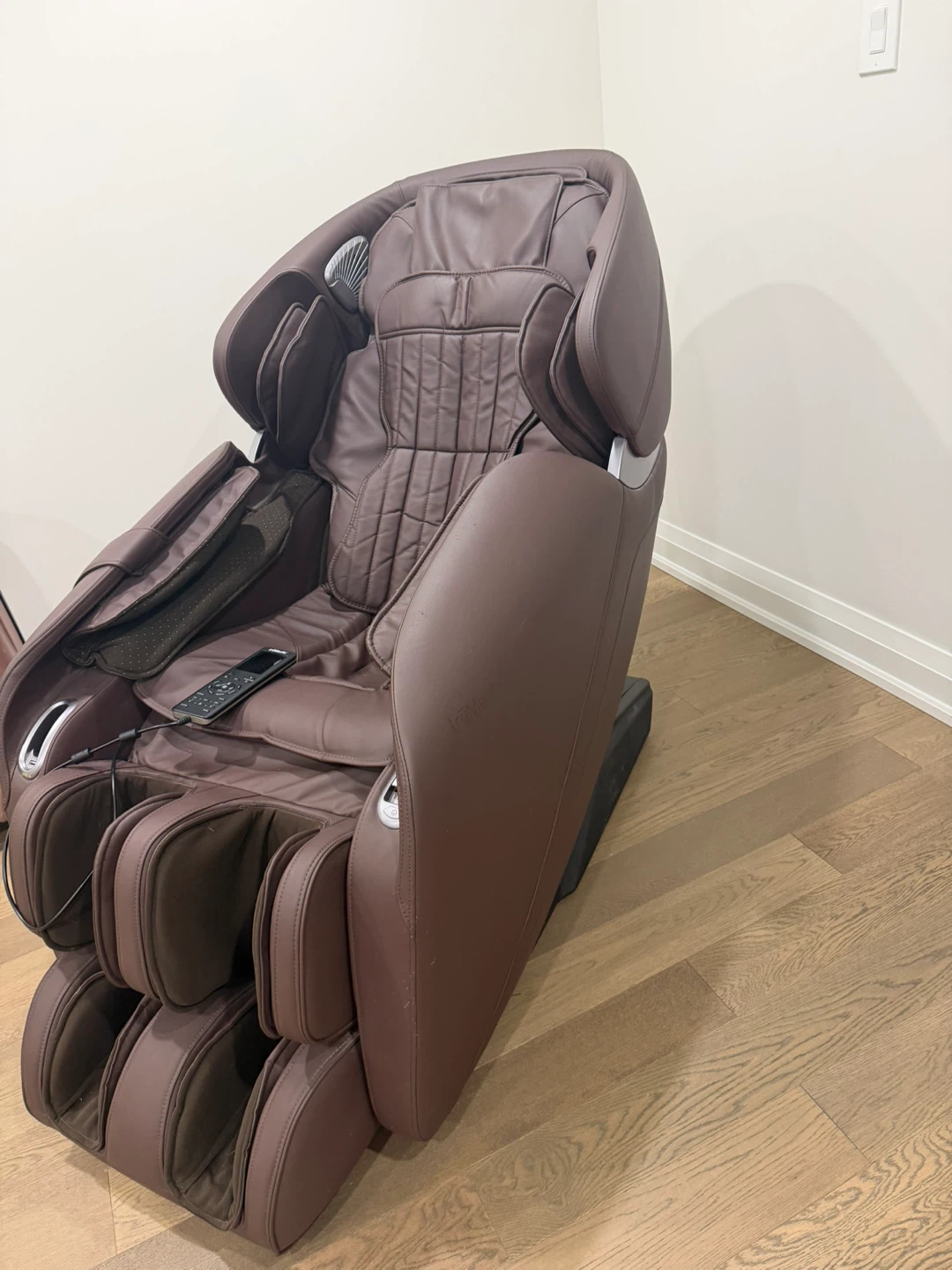 Brown Massage Chair with Remote