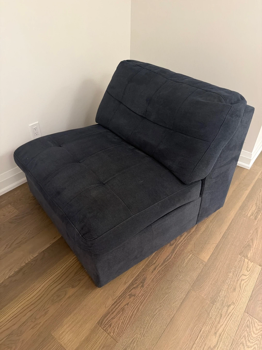 Dark Blue Modular Sofa Section - photo 2