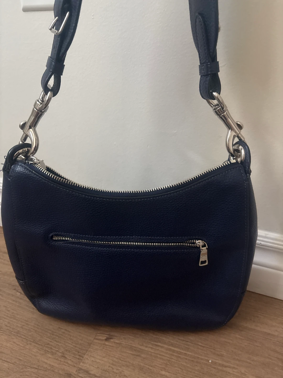 Coach Navy Leather Shoulder Bag - photo 3