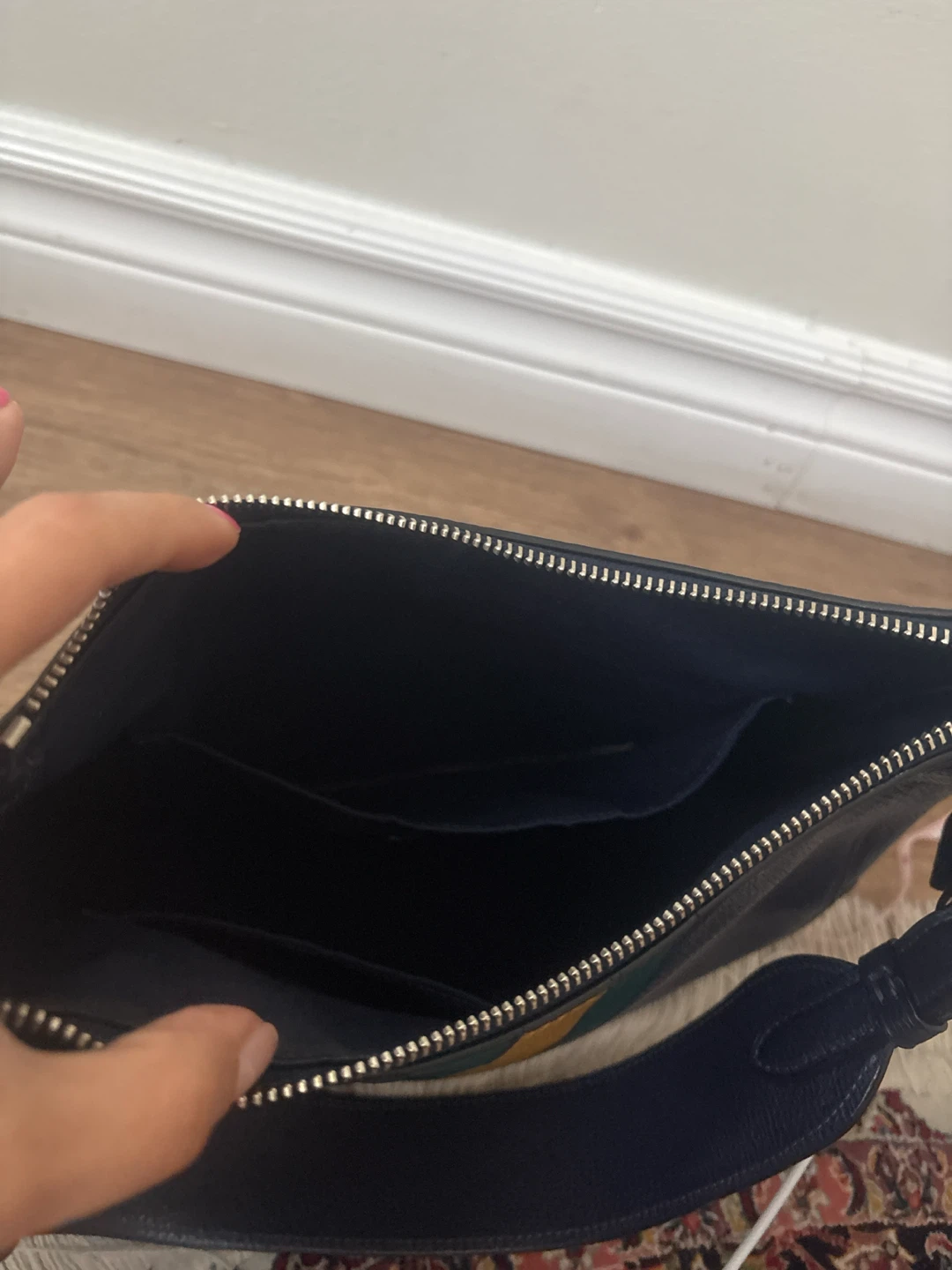 Coach Navy Leather Shoulder Bag - photo 4