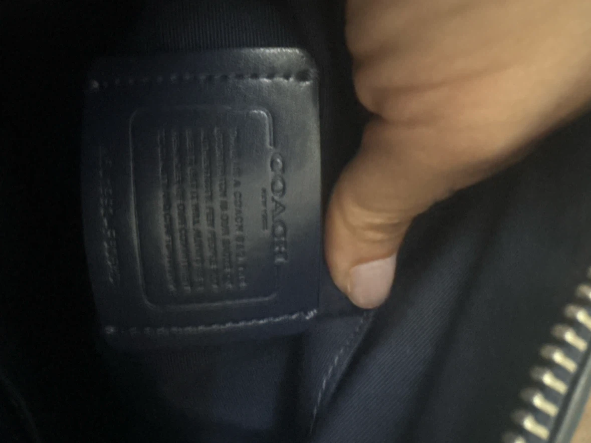 Coach Navy Leather Shoulder Bag - photo 5