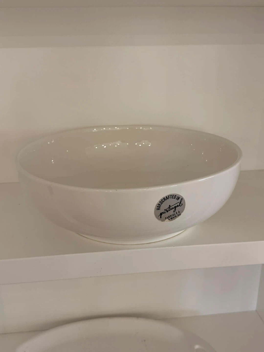 White Ceramic Serving Bowl