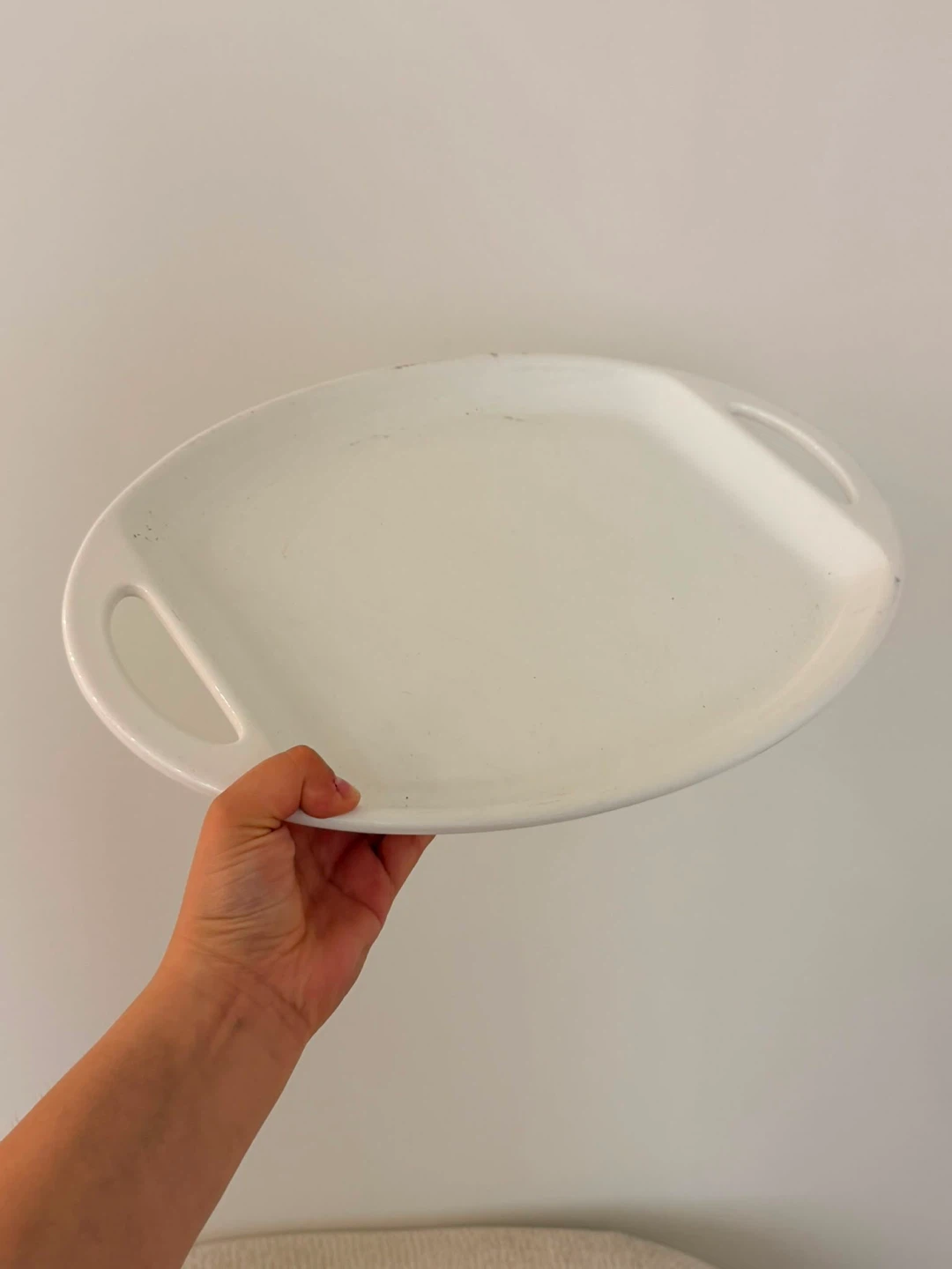 White Ceramic Serving Bowl - photo 2