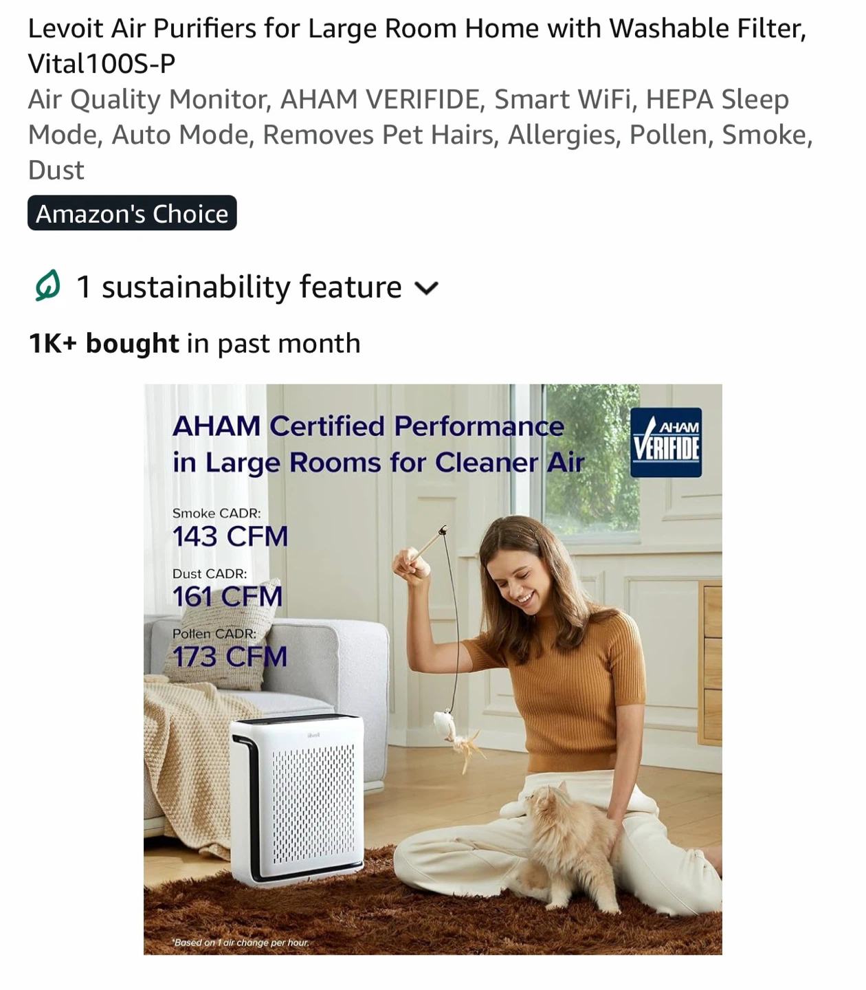 Levoıt Vital 100S-P Smart Air Purifier - photo 3