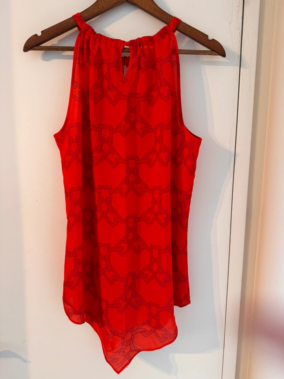 Women's Red Sleeveless Top