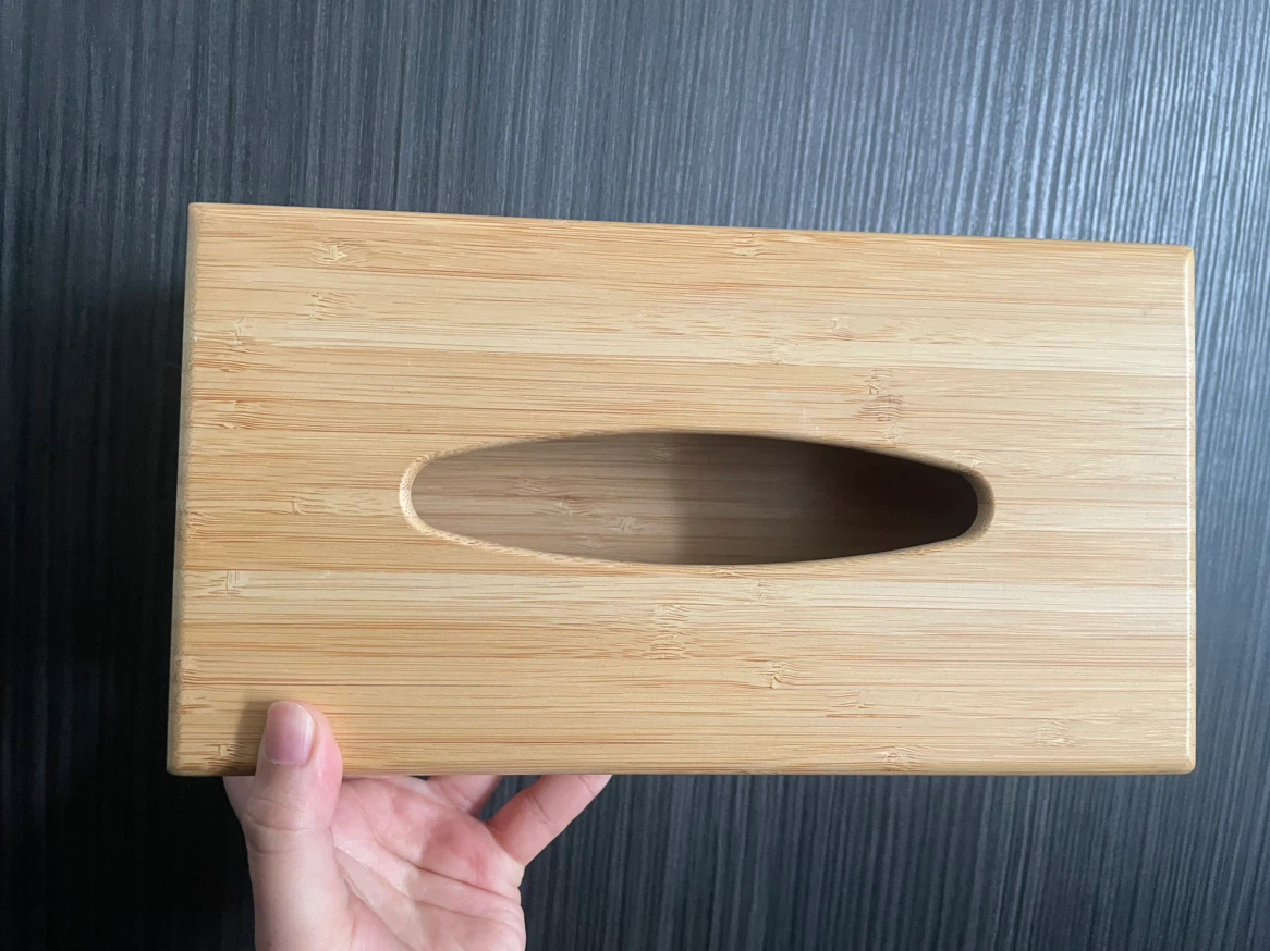 Bamboo Tissue Box Cover