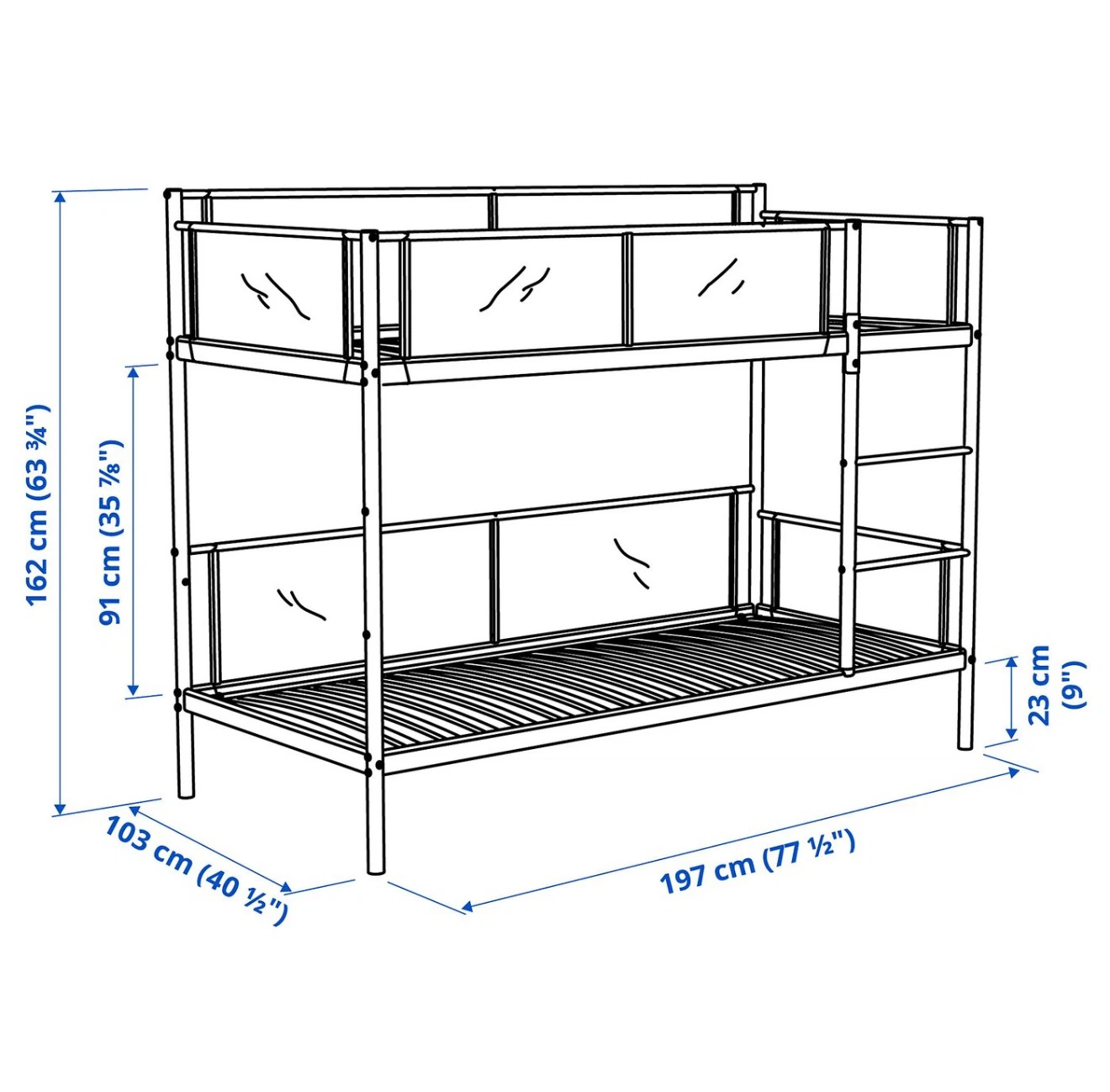 IKEA VITVAL Bunk Bed Frame - photo 5