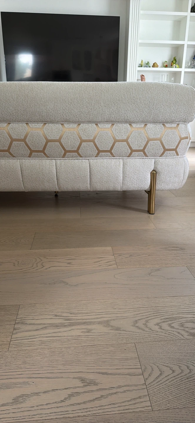 Cream textured sofa and armchair set