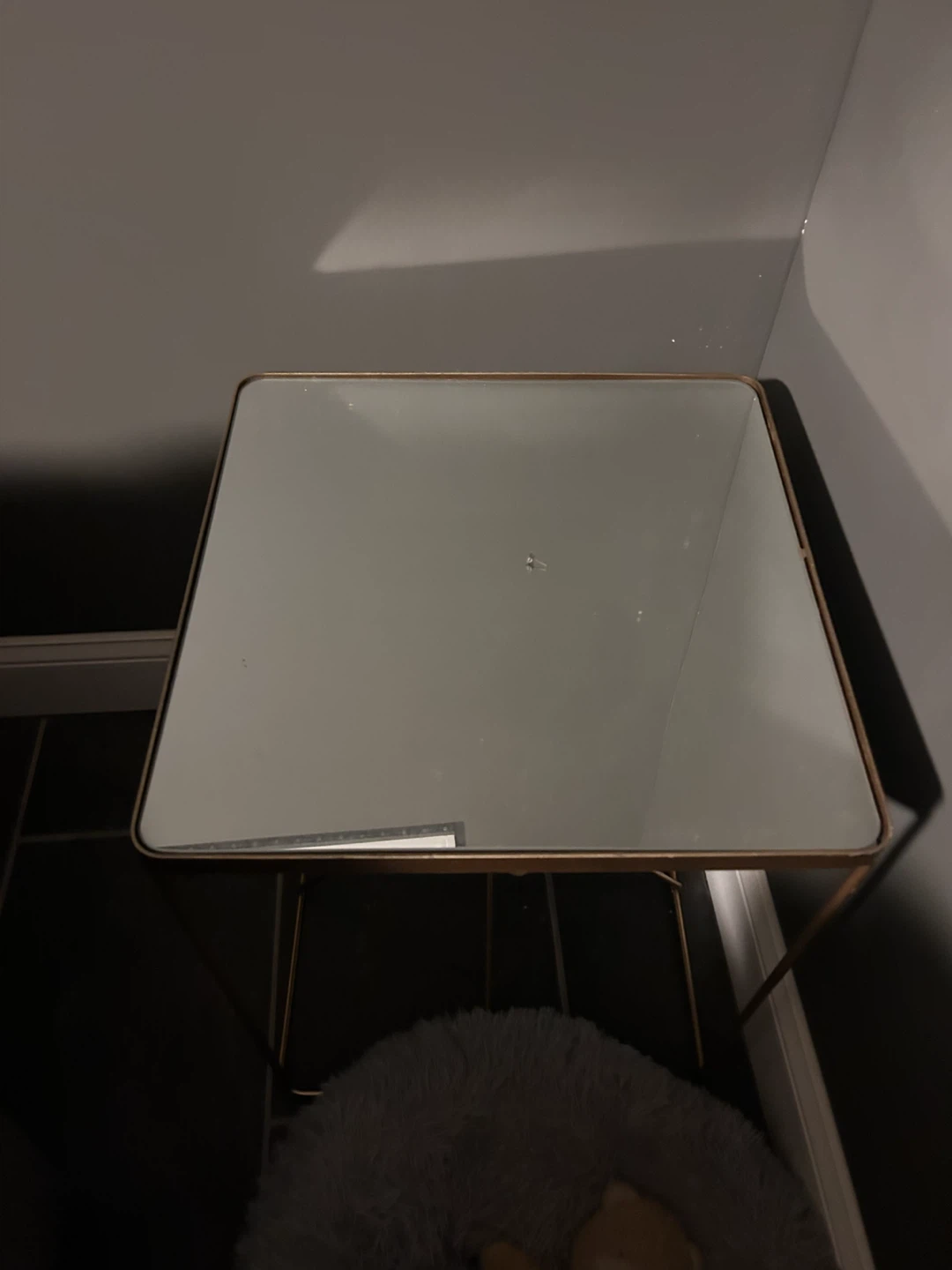 Set of 2 Mirrored Top End Table