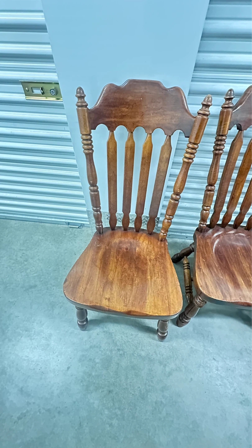 Set of 6 Wooden Dining Chairs - photo 5