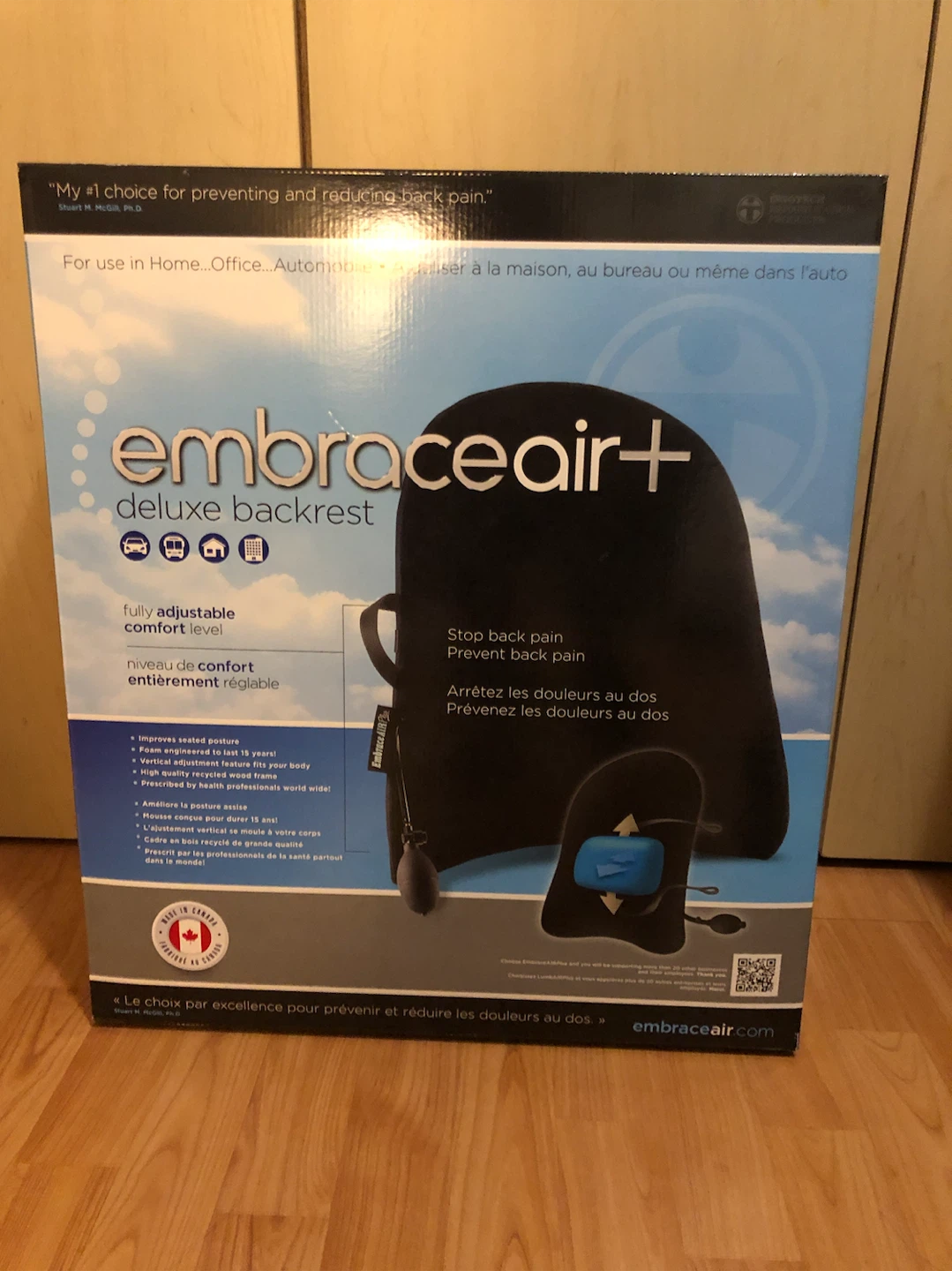 Embrace AirPlus Deluxe Backrest (delivery included if needed)