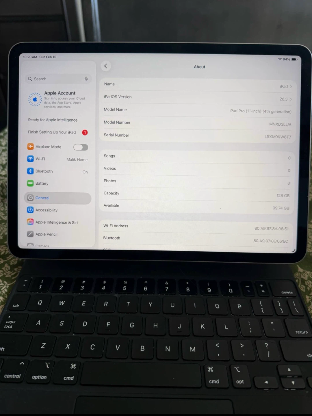 Apple iPad Pro 4 gen 11-inch 128 GB with Apple Magic Keyboard - photo 2