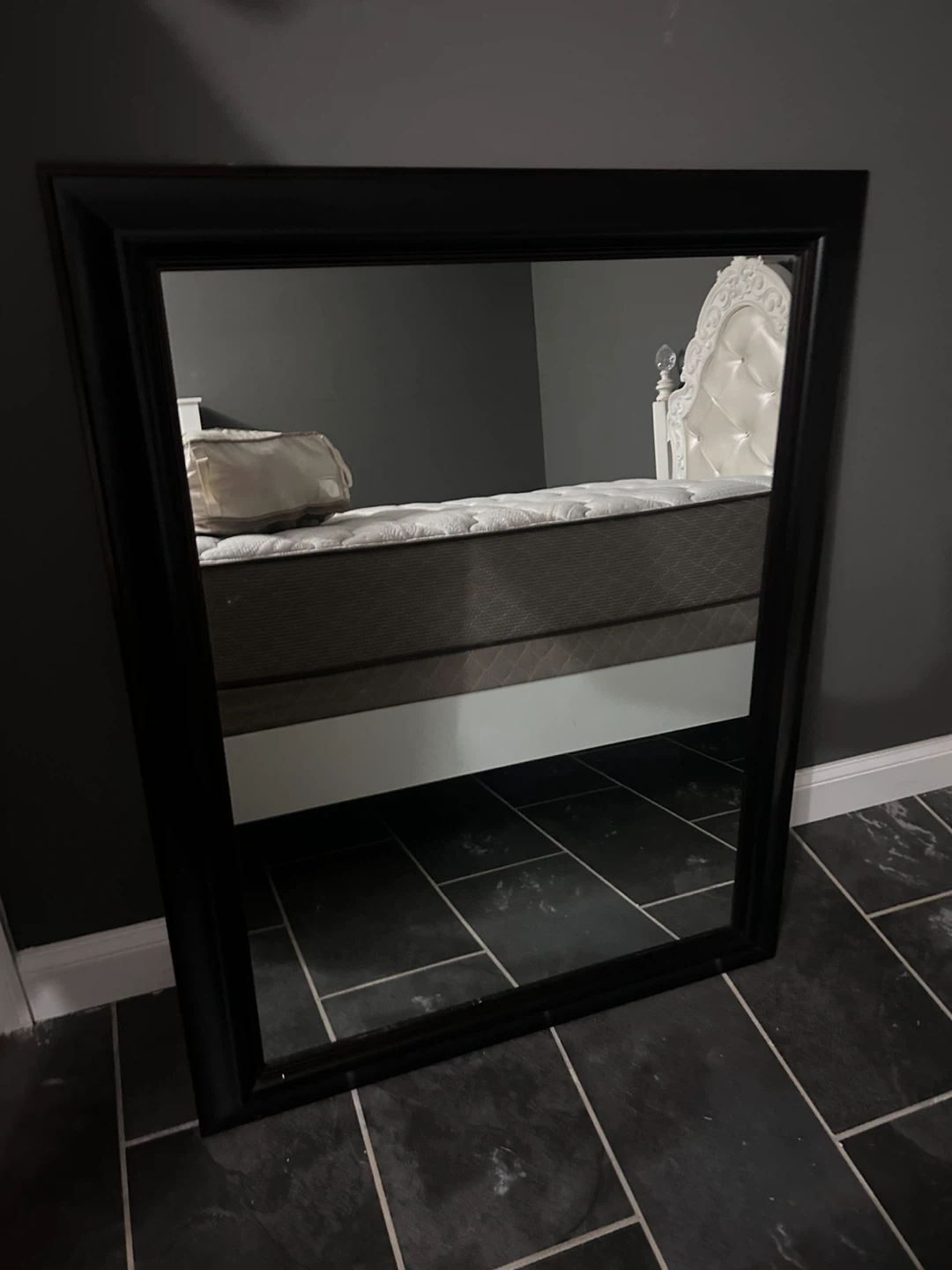 Black Framed Wall Mirror