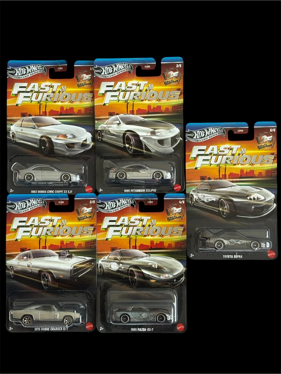 Hot Wheels Fast & Furious Silver Series