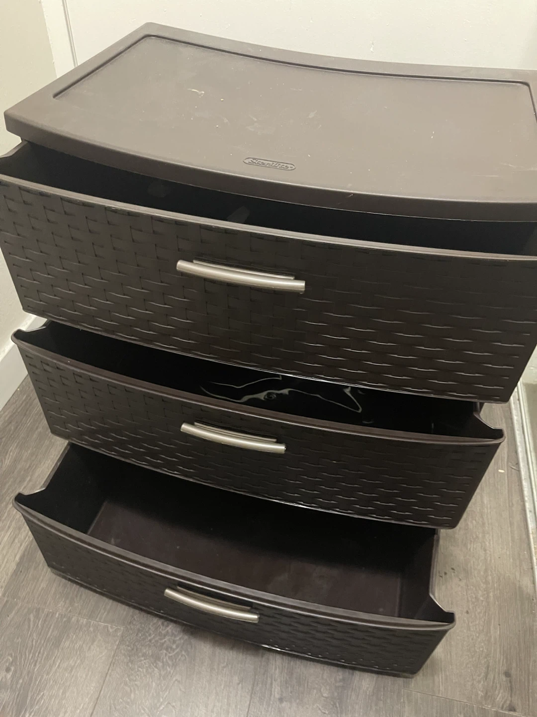 Sterilite 3 Drawer Storage Unit - Dark Brown