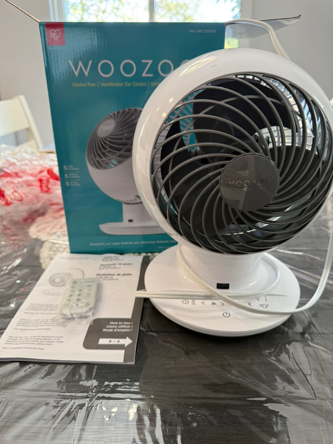 WOOZOO Globe Fan with Remote - photo 2