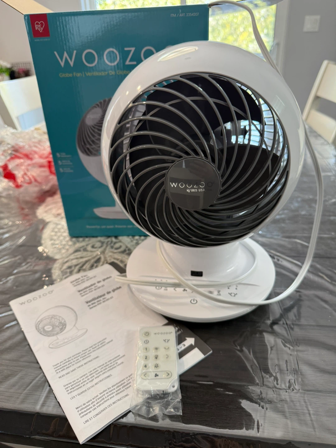 WOOZOO Globe Fan with Remote - photo 3