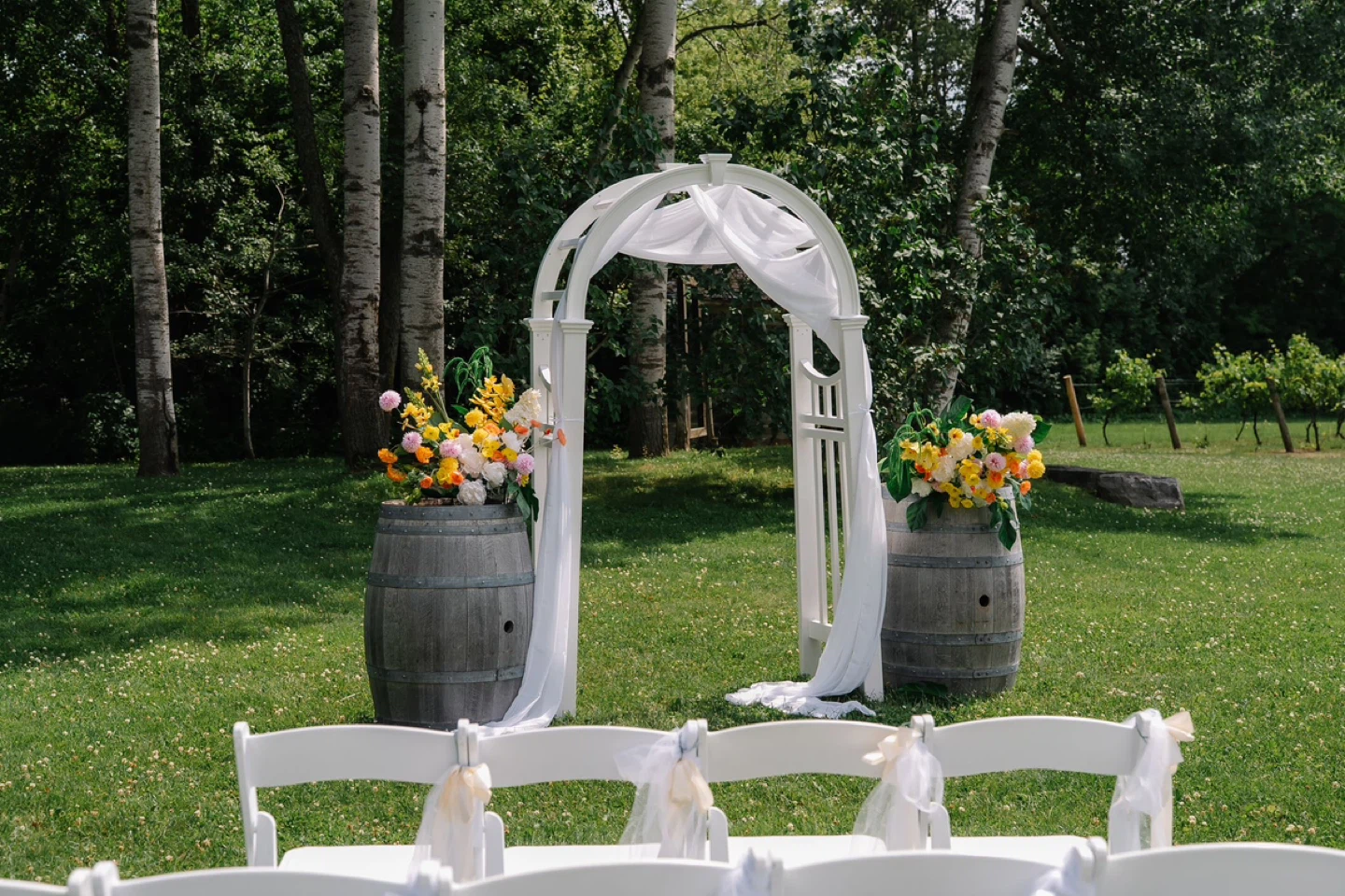 Wedding Flower Aisle Markers (Artificial Flowers Set of 2) - photo 2