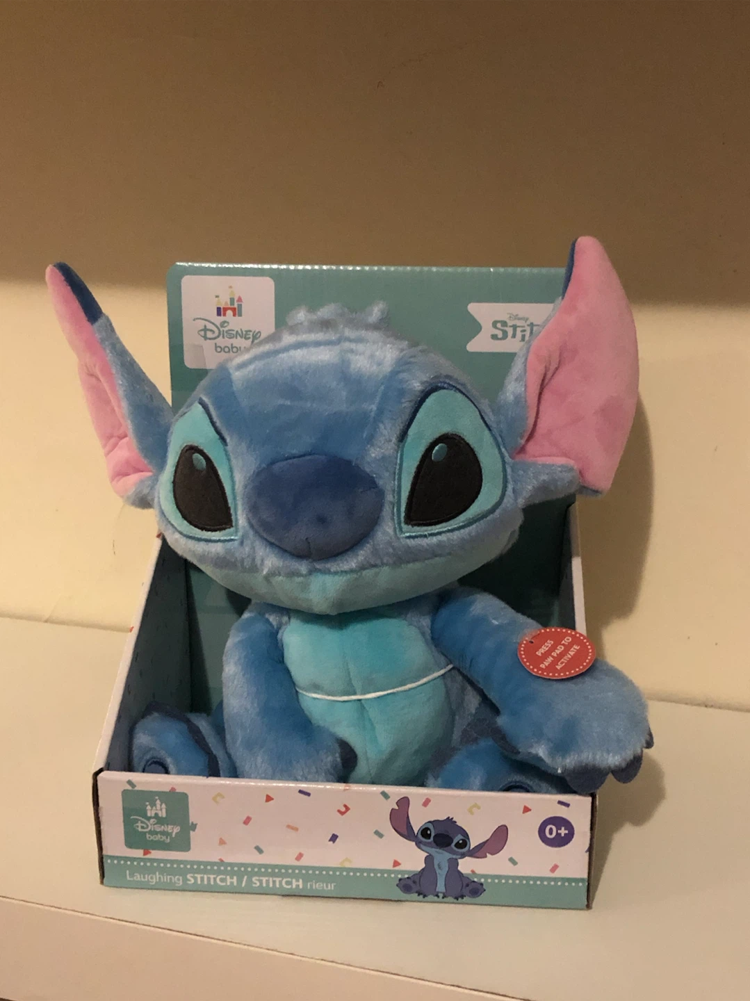 Disney Baby Laughing Stitch Plush Toy