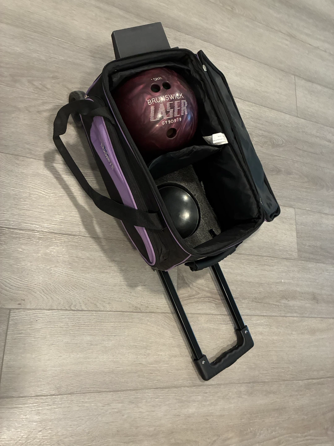 Ebonite Transporter 2-Bag Roller Purple Set - photo 3