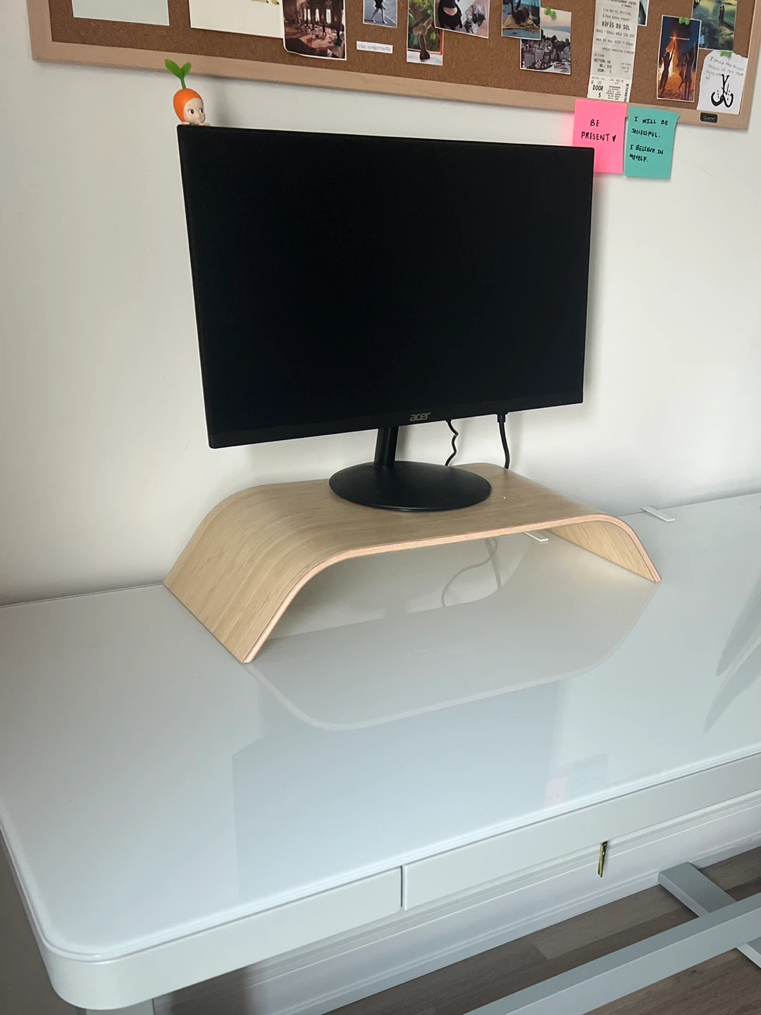 Acer Monitor with IKEA stand