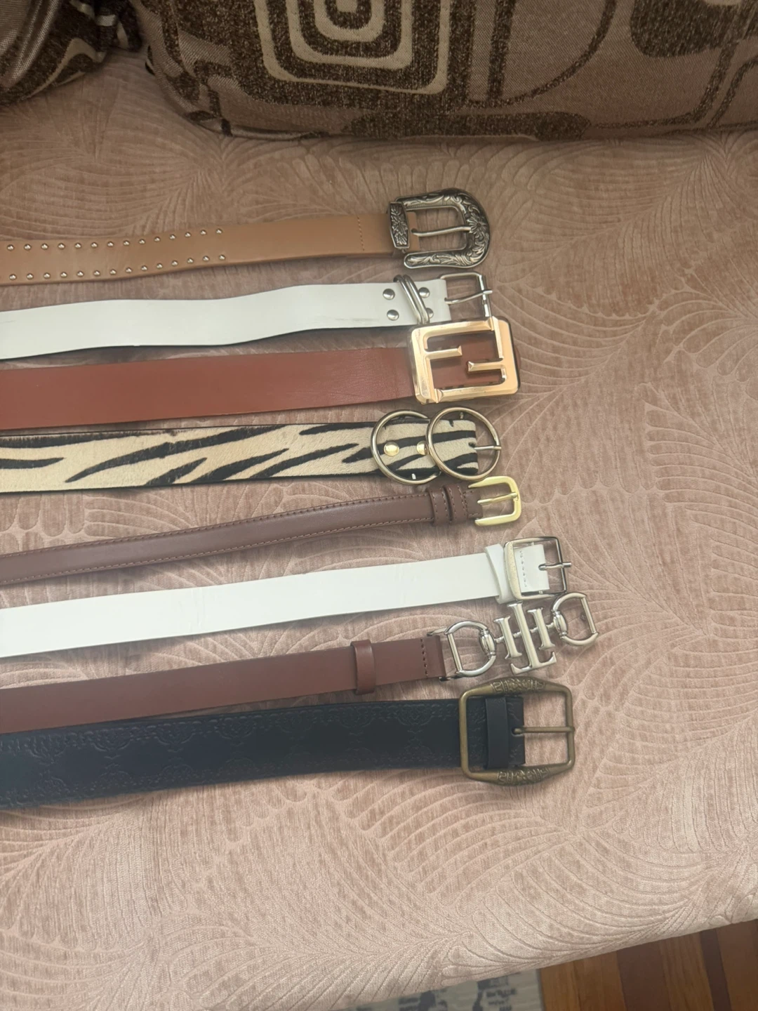 Assorted Belts (8 total) - Various Styles