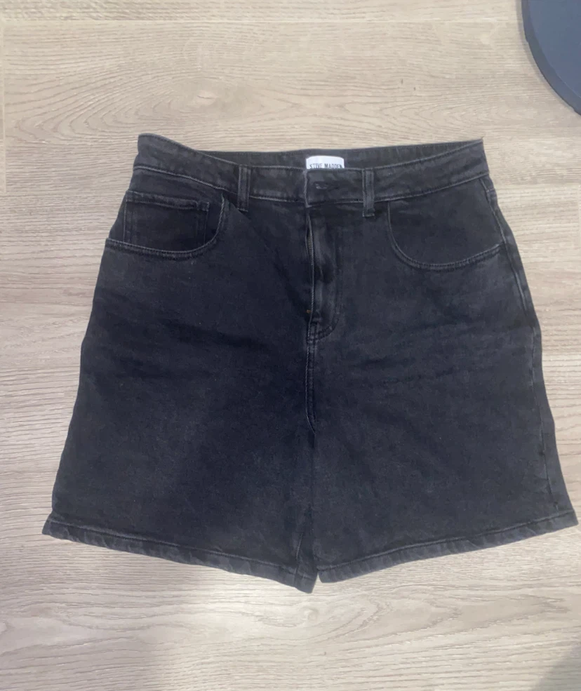 Black Denim Shorts
