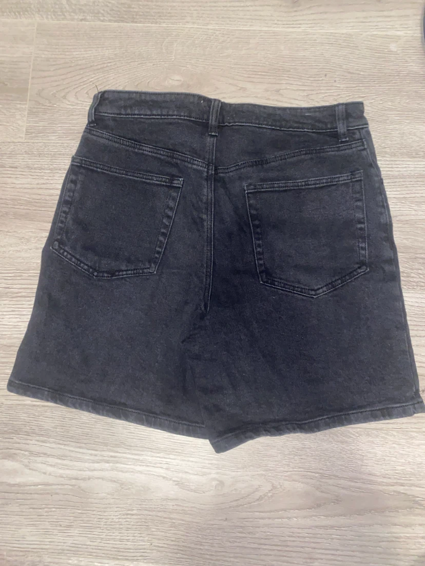 Black Denim Shorts - photo 2