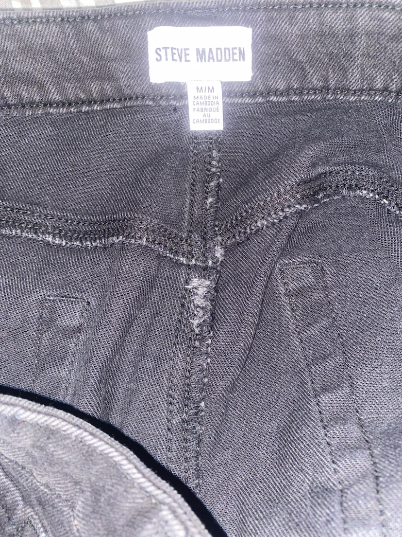 Black Denim Shorts - photo 3