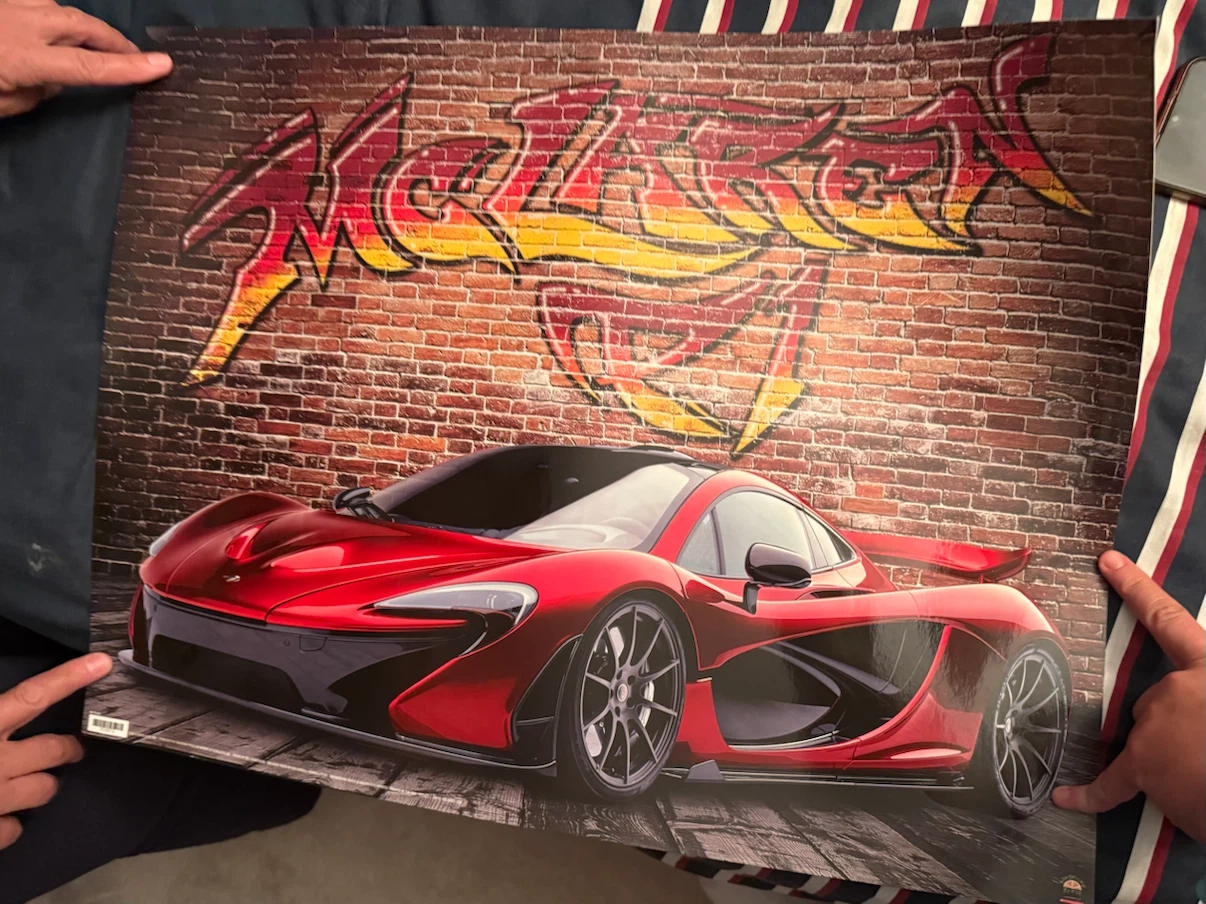 McLaren M1 Hyper Car Poster Wall Hanging Decor 24 X 18” Art - photo 2