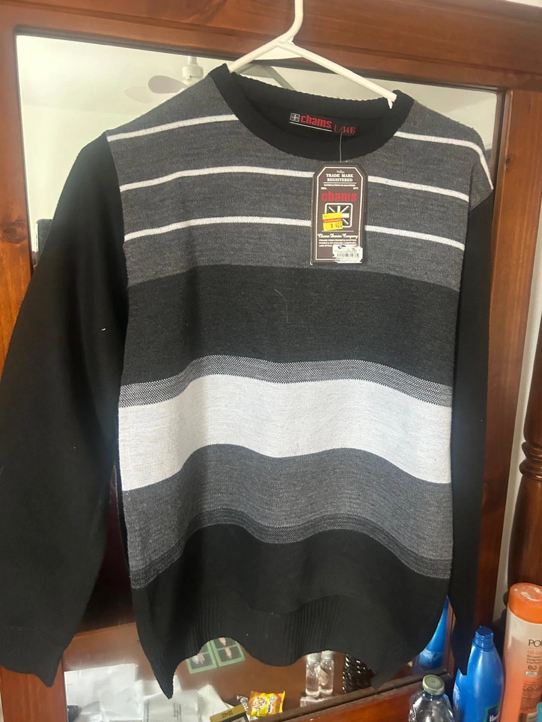 Chaps L/14-16 Striped Sweater